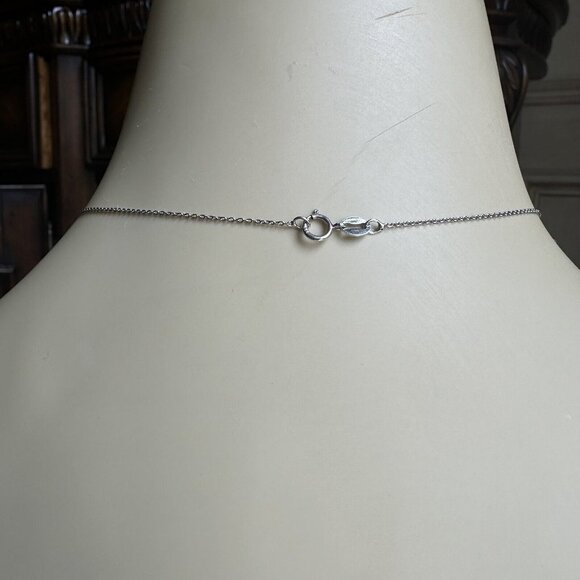 Pendant Necklace 18" Pear Shape Purple Amethyst 925 Sterling 14K Gold Plate 3.5g - Picture 3 of 8